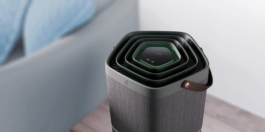 Electrolux Очиститель воздуха, 129м2, 620м3/ч, дисплей, 5-и слойный HEPA фильтр, Wi-Fi, 9 режимов, серый RC_PA91-604DG фото