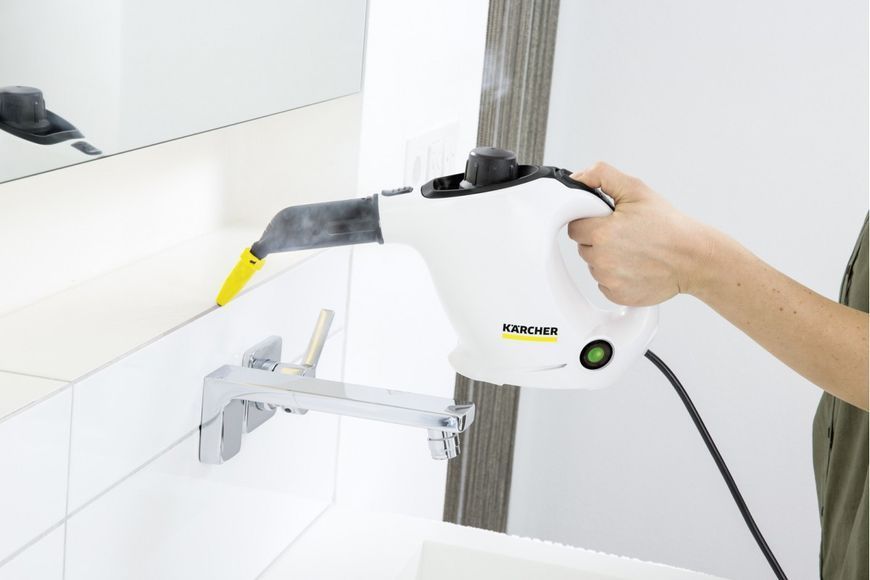 Пароочиститель Karcher SC 1 EasyFix, 1200Вт, 200мл, 3Бар,белый RC_1.516-401.0 фото