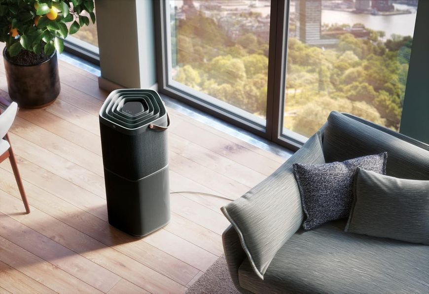 Electrolux Очиститель воздуха, 129м2, 620м3/ч, дисплей, 5-и слойный HEPA фильтр, Wi-Fi, 9 режимов, серый RC_PA91-604DG фото