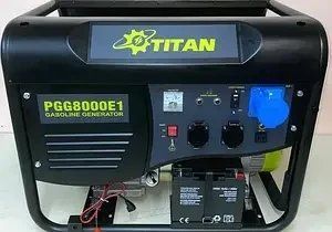 Бензиновий генератор Titan PGG 8000E1 6 кВт / 3 кВт HY_2202207904 фото