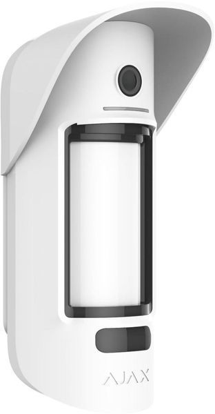 Ajax Бездротовий датчик руху з камерою та фото на запит MotionCam Outdoor PhOD, Jeweller, білий RC_000027961 фото
