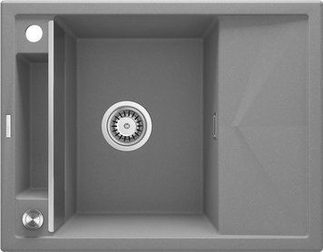 Deante Мойка кухонная Magnetic, гранит, прямоуг., с крылом, 640х500х219мм, чаша - 1, врезная, серый RC_ZRM_S11A фото