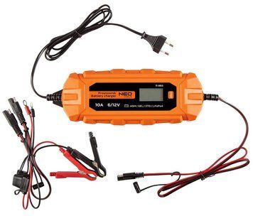 Зарядное устройство для Neo Tools, 10А/160Вт, 3-200Аг, для STD/AGM/GEL/LiFePO4 аккумуляторов RC_11-893 фото