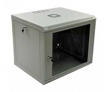 Шкаф Voltronic 9U, 600x500x507мм (Ш*Г*В), эконом, акриловое стекло, серый U_13430 фото