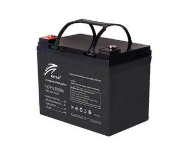 Акумуляторна батарея Ritar LiFePO4 12.8V 30Ah BMS 30A (195x155x130) 4500 циклів U_33030 фото