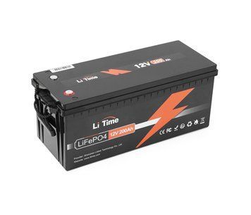 Акумуляторна батарея Li-TIME LiFePO4 12.8V 200Ah, 2560Wh, BMS 100A, 532*207*215мм U_38301 фото