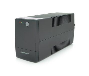 ДБЖ Qoltec QLT1000 (600W) Proxima-L, LED, AVR, 3st, 2xSCHUKO socket, 1x12V9Ah, metal Case U_29586 фото