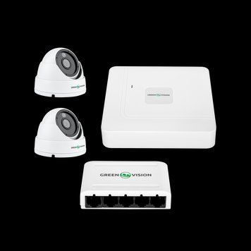 Комплект видеонаблюдения на 2 камеры GV-IP-K-W67/02 4MP (Lite) LP_20148 фото