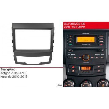 Переходная рамка ACV 381275-05 для SsangYong Actyon 2011-2013, Korando 2010-2013 AV_381275-05 фото