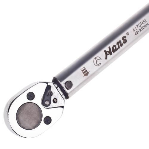 HANS. Динамометрический ключ 1/2"DR 42-210HM, 460мм, 1340гр. (4170Nm) (4170Nm) OL_8940 фото