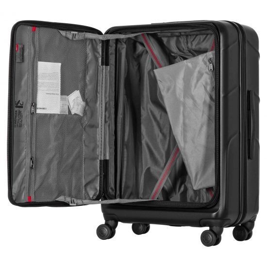 Валіза Wenger Amplix Hardside Medium, середня, полікарбонат, TSA, 4 колеса, розширення, чорний RC_653326 фото