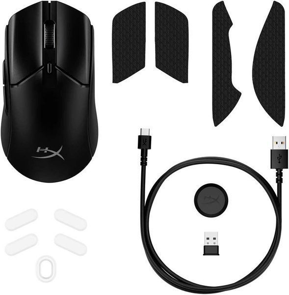 Мышь HyperX Pulsefire Haste 2, RGB, USB-A/WL/BT, черный RC_6N0B0AA фото