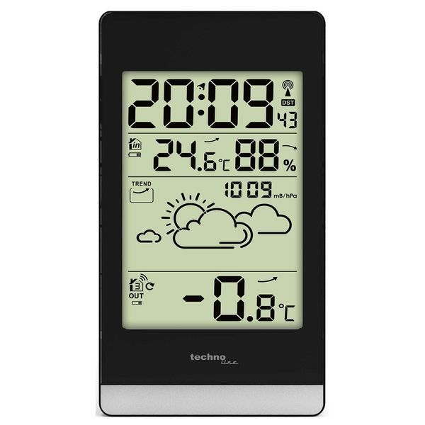 Метеостанція Technoline WS9132 Black (WS9132) (без акумулятора та зарядного пристрою) DS_DAS301788 фото