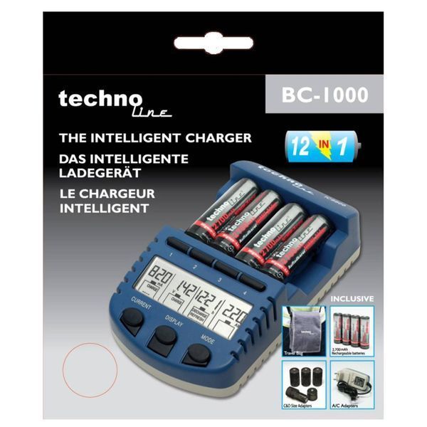 Зарядное устройство Technoline BC1000 SET + аккумуляторы (BC1000) DS_DAS301704 фото
