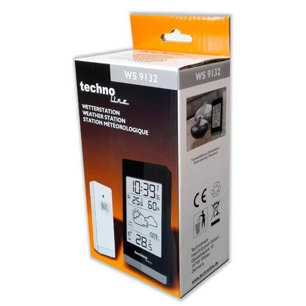 Метеостанція Technoline WS9132 Black (WS9132) (без акумулятора та зарядного пристрою) DS_DAS301788 фото