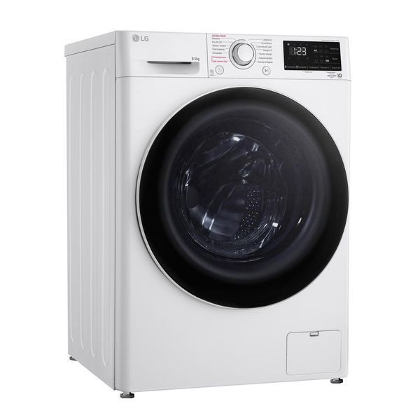 Пральна машина LG фронтальна, 8.5кг, 1200, A+++, 48см, дисплей, пара, інвертор, білий RC_F2V3GS0WW фото