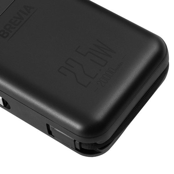Універсальна мобільна батарея Brevia 20000mAh 22.5W Type-C+Lightning Cable, Li-Pol, LCD LI_45222 фото
