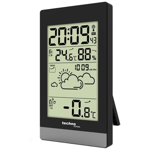 Метеостанція Technoline WS9132 Black (WS9132) (без акумулятора та зарядного пристрою) DS_DAS301788 фото