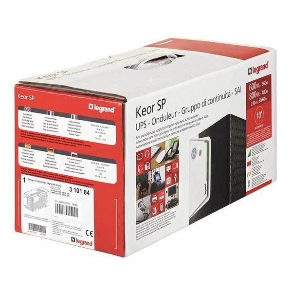 ДБЖ Keor SP 600ВА/360Вт, 4хС13 Legrand RC_310180 фото