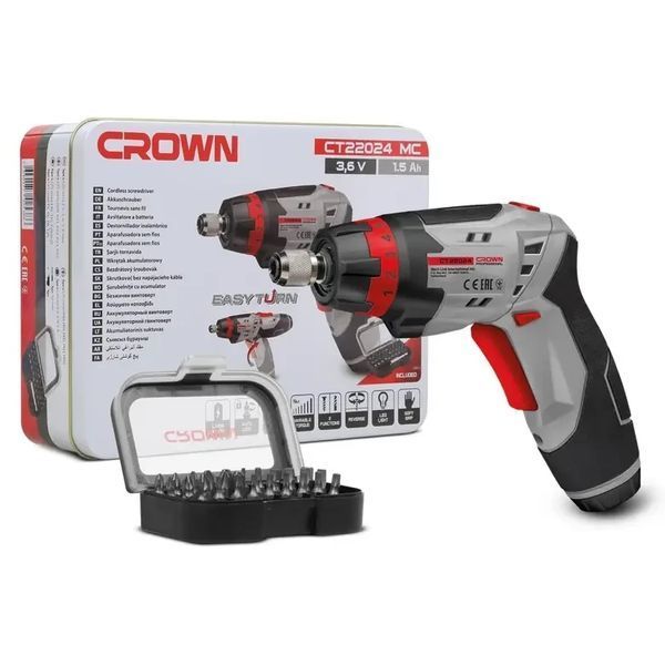 Акумуляторна викрутка CROWN CT22024 MC DC_405645 фото
