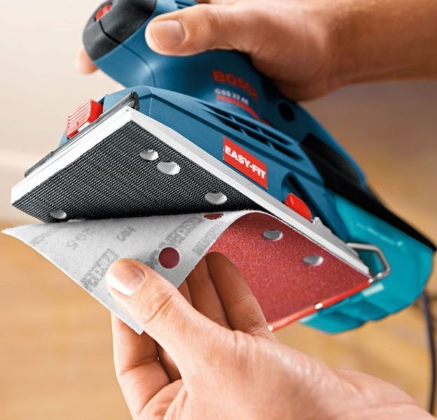 Шлифмашина вибрационная Bosch GSS 23 A 190Вт платформа 92х182 24000цв/мин 0.89кг RC_0.601.070.400 фото