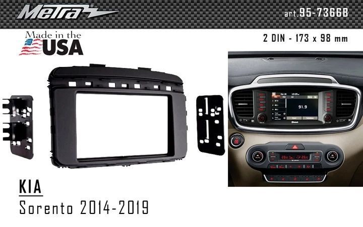 Переходная рамка KIA Sorento Metra 95-7366B AV_95-7366B фото