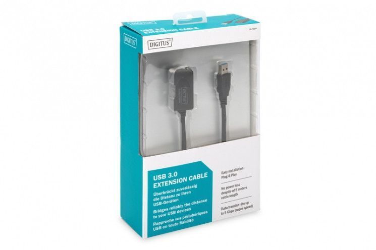 Кабель Digitus Подовжувач USB 3.0 Active Cable, A/M-A/F, 5 m RC_DA-73104 фото