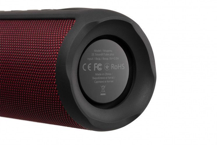 Акустическая система 2E SoundXTube Plus TWS, MP3, Wireless, Waterproof Red RC_2E-BSSXTPWRD фото