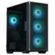Корпус Zalman M4 без БП, 2xUSB3.0, 1xUSB2.0, 4x120мм ARGB, VGA 320мм, LCS ready, TG Side Window, mATX, чорний RC_M4BLACK фото 1