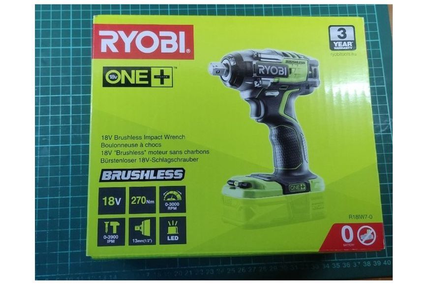 Гайковерт акумуляторний ударний Ryobi R18IW7-0 ONE+ (без АКБ та зарядного пристрою) HY_090109990 фото