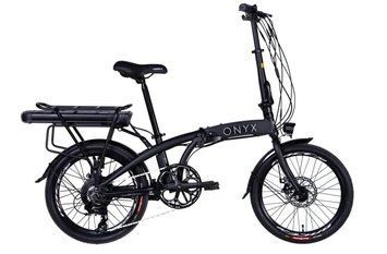 Велосипед з електроприводом 20" алюміній Dorozhnik eONYX рама-12,5" 48B 12.5А*г з кріпл. до багажн. 500Вт задн. синій (матовий) з VT_ELB-D-20-033 фото