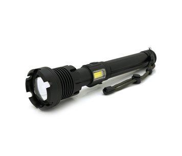 Фонарь ручной Voltronic XHP90.2, 1LED XHP110, 72W, боковой светодиод, 7 режима, ZOOM,2х18650/без Акб, Black, U_26434 фото