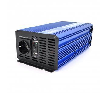 Інвертор напруги Carspa-SINUS P1000-242 (1000Вт) 12/220V 1xShuko 1USB клеми Q4 U_28925 фото