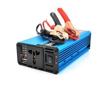 Инвертор напряжения Voltronic, 1200W, 24/220V, approximated, 1 универсальная розетка, клемы + крокодилы U_19065 фото