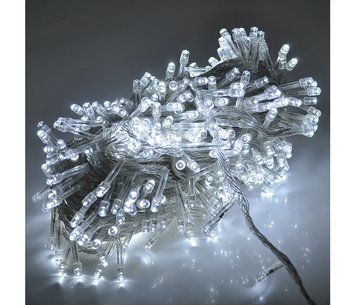 Гірлянда Voltronic 560LED (Водоспад) колір - білий, 8 режимів, розмір 3*3метра, прозора ізоляція U_03605 фото