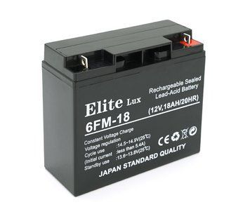 Аккумуляторная батарея Elite 12V 18Ah, (181х77х167 мм), 4.2кг, Black, Q4 U_01919 фото