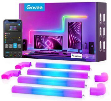 Набір світильників настінних Govee H6062 Glide Wall Light, 8+4, RGBIC, WI-FI/Bluetooth, білий RC_B6062302 фото
