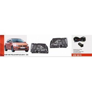 Фары доп.модель VW Polo 6 2017-21/VW-0810/H8-12V35W+LED-6W/6W/FOG+DRL+TURN/эл.проводка (VW-0810 3в1) OL_50013 фото