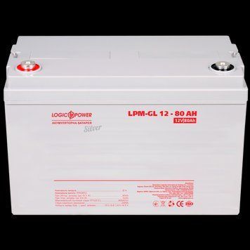 Аккумулятор гелевый LP-GL 12V - 80 Ah Silver LP_15365 фото