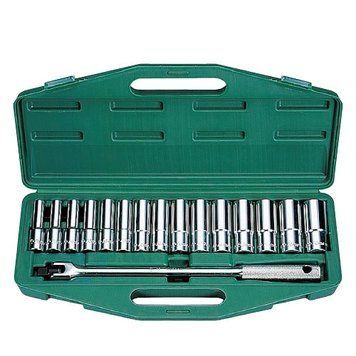 HANS. Набор головок глубоких 1/2" 16 пр (10,11,12,13,14,15,16,17,18,19,20,21,22,23,24) (4615M) (4615 OL_8871 фото