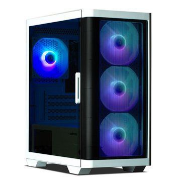 Корпус Zalman M4 без БП, 2xUSB3.0, 1xUSB2.0, 4x120мм ARGB, VGA 320мм, LCS ready, TG Side Window, mATX, білий RC_M4WHITE фото