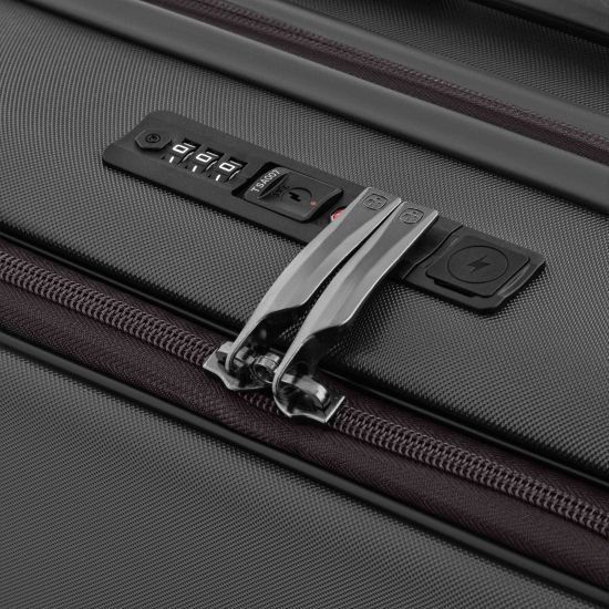 Валіза Wenger Skyon Hardside Carry-On, мала, з відсіком для н/б 16", полікарбонат, TSA, 4 колеса, розширення, USB, сірий RC_653564 фото