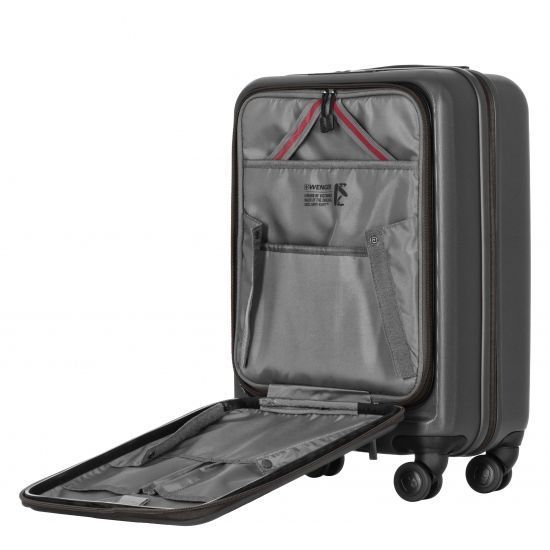 Валіза Wenger Skyon Hardside Carry-On, мала, з відсіком для н/б 16", полікарбонат, TSA, 4 колеса, розширення, USB, сірий RC_653564 фото