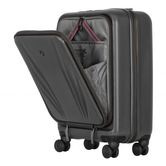 Валіза Wenger Skyon Hardside Carry-On, мала, з відсіком для н/б 16", полікарбонат, TSA, 4 колеса, розширення, USB, сірий RC_653564 фото