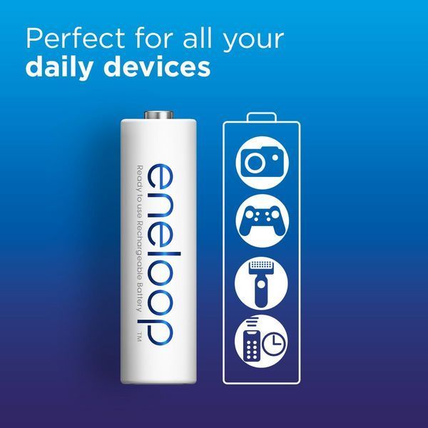 Аккумулятор Eneloop NI-MH AA 2000 мАч, 4 шт, с кейсом для хранения Panasonic RC_BK-3MCDEC4CP фото