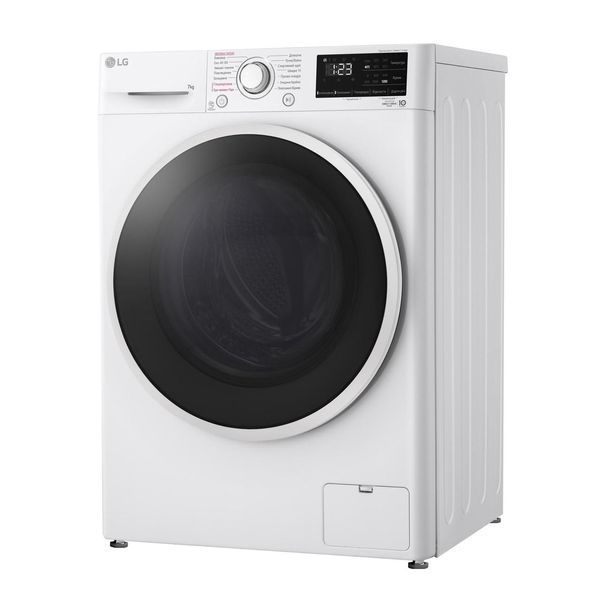 Пральна машина LG фронтальна, 7кг, 1200, A+++, 48см, дисплей, пара, інвертор, білий RC_F2V3HS7WW фото