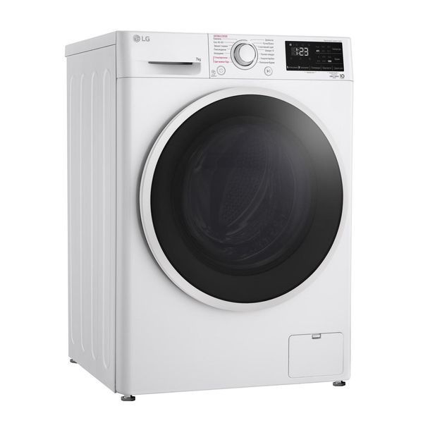 Пральна машина LG фронтальна, 7кг, 1200, A+++, 48см, дисплей, пара, інвертор, білий RC_F2V3HS7WW фото