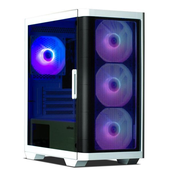 Корпус Zalman M4 без БП, 2xUSB3.0, 1xUSB2.0, 4x120мм ARGB, VGA 320мм, LCS ready, TG Side Window, mATX, белый RC_M4WHITE фото