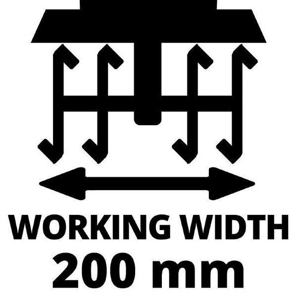 Einhell Культиватор акумулятор GE-CR 18/20 Li E - Solo, 18В, PXC, шир. 20 см, глиб. 200 мм RC_3431210 фото