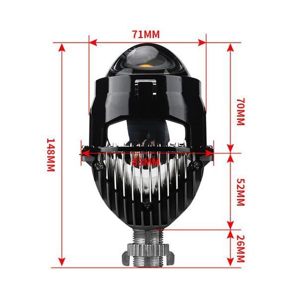 Біксенонова лінза Cyclone LED BL 2.5" I1 35W CY_НФ-00001258 фото